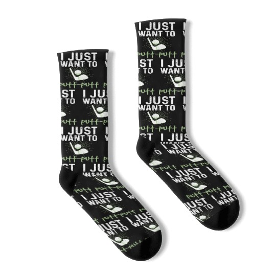Funny Goofy Mini Golf Quotes Putt Putt Legend Socks