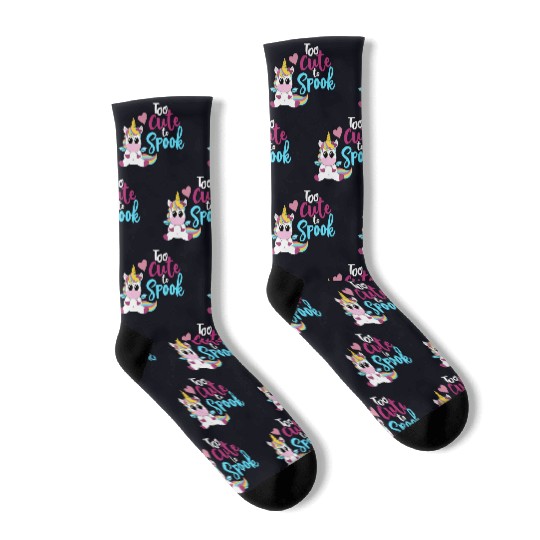 Bat Unicorn - Too cute to spook Socks