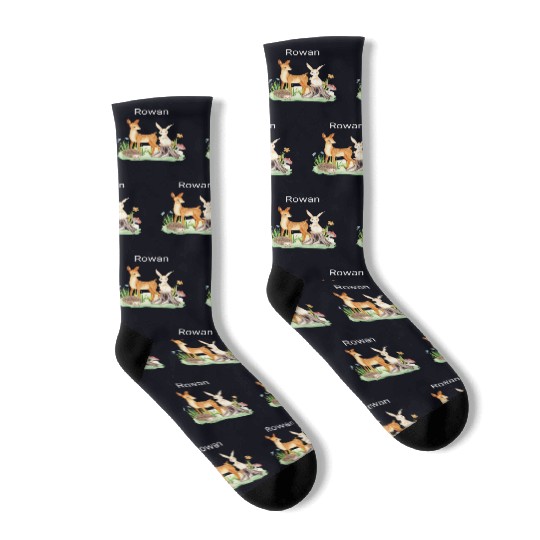 Animal deer rabbit hedgehog Rowan Socks