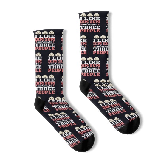 Funny Dim Sum Lover Dumpling Chinese Food Socks