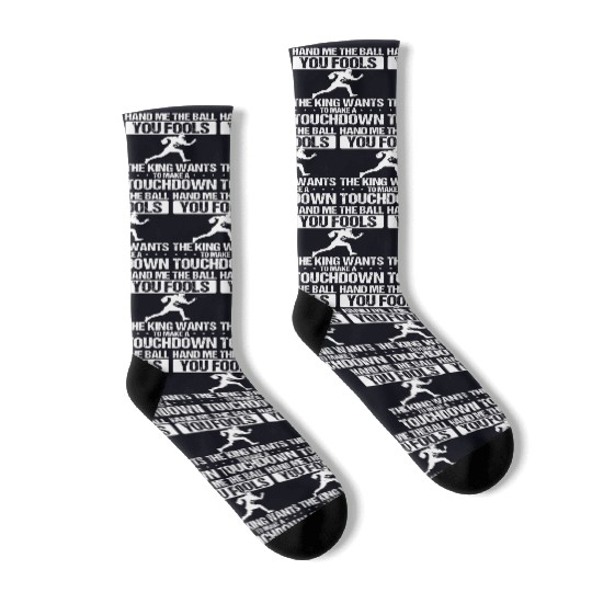 Running Back Score Touchdown Pass Catcher Run Play Socks