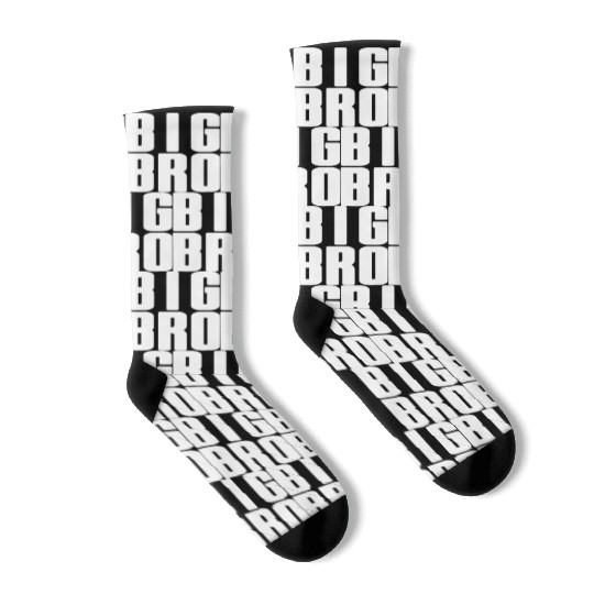 Big Bro Siblings Men Kids Adult Fraternity Frat Socks