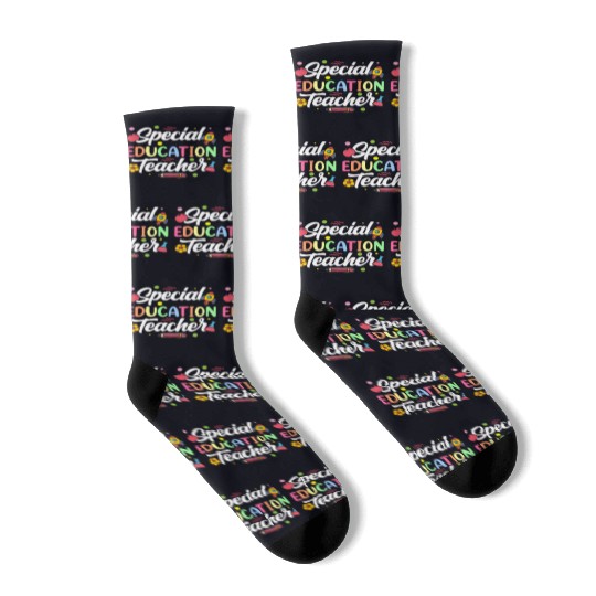 Special Education Teacher Cute Sped Awareness Socks