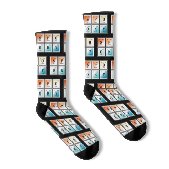 Spooky | Periodic Table of Elements Socks
