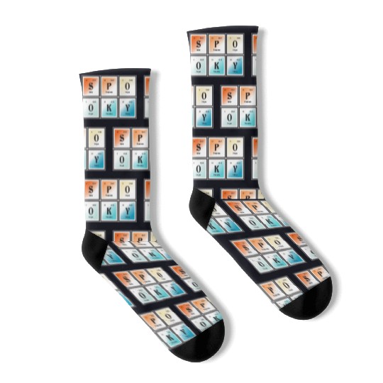 Spooky | Periodic Table of Elements Socks
