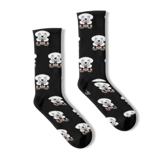 Sushi Lover Bichon Frise Socks