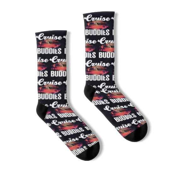 Cruise Ship Vacation Friends Girl Socks