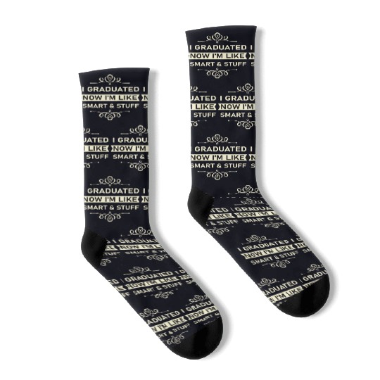 Funny College High School Graduation Gift Senior Socks