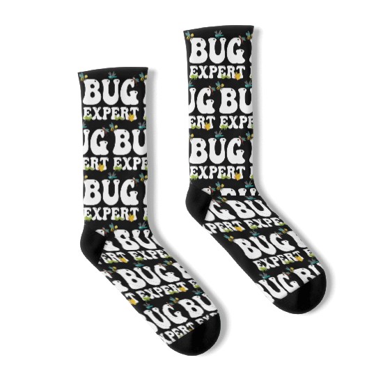 Bug Expert Entomology Insect Catching Groovy Socks