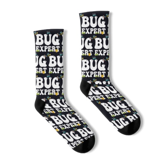 Bug Expert Entomology Insect Catching Groovy Socks