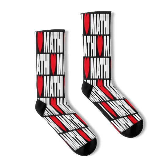 I Love Math Socks