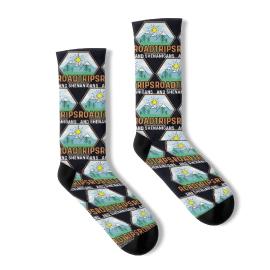 Road Trip Shenanigans Nature Lover And Explorer Gi Socks