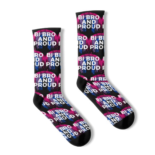 Bi Bro and Proud Bisexual LGBTQ Bi Pride LGBT Socks