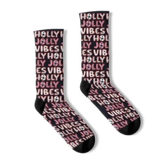 Holly jolly vibes Socks