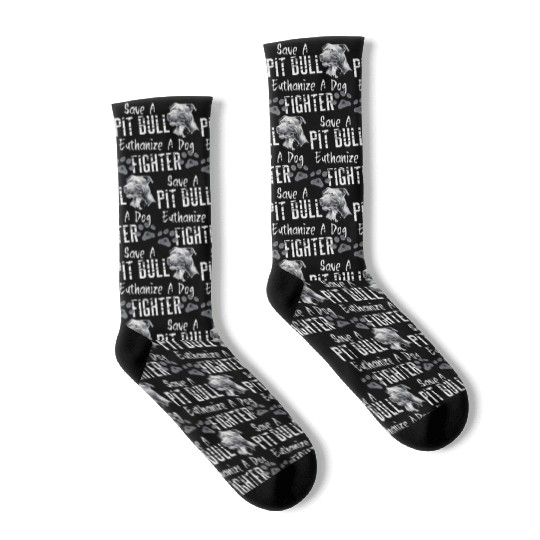 Save A Pitbull Euthanize A Dog Fighter Pit Bull Socks