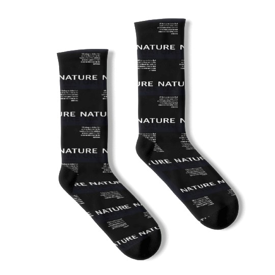 About nature black Socks