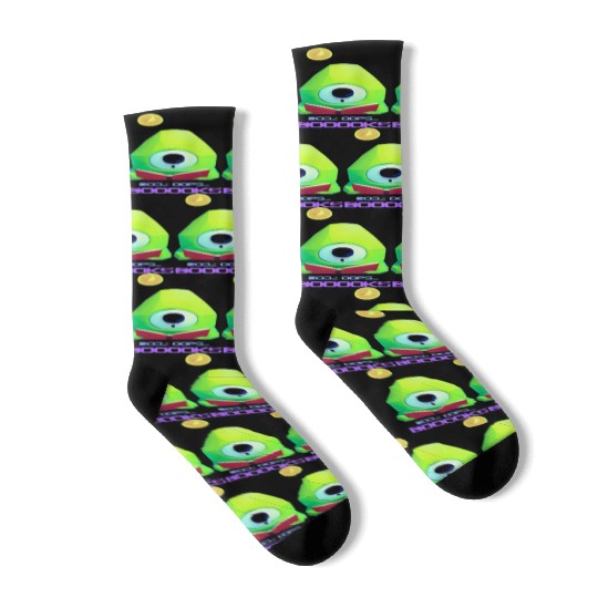 Cute Ghost Book Reading Teacher Funny Halloween Socks