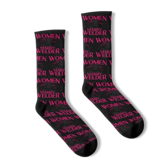 Welder Welding Wife Marriage Socks