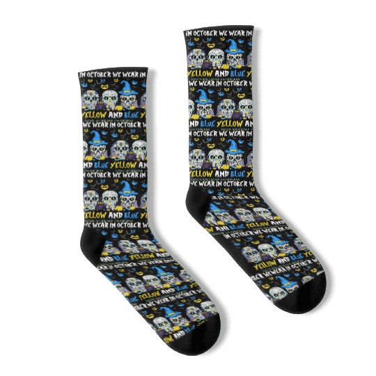 Sugar Skull | In October We Wear Yellow And Blue Socks