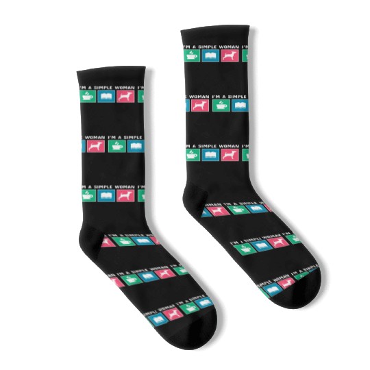 Coffee Books Miniature Pinscher Socks