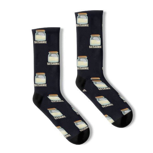 Sesame Spice Flavor Food Cooking Socks