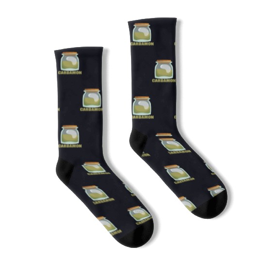 Cardamon Spice Flavor Food Cooking Socks