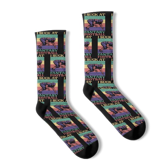 I Suck At Fantasy Football Auto Draft Sport Lover Socks