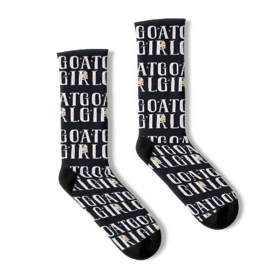 Goat Girl Goat Lover Socks