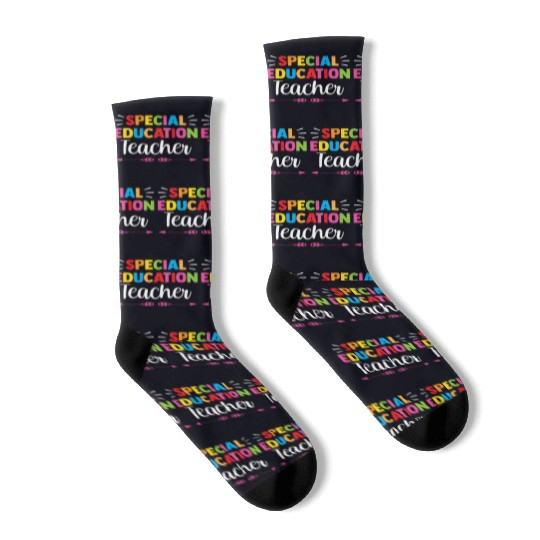 Special Education Teacher Cute Sped Awareness Socks