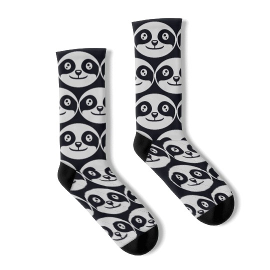 Head round sloth face Socks