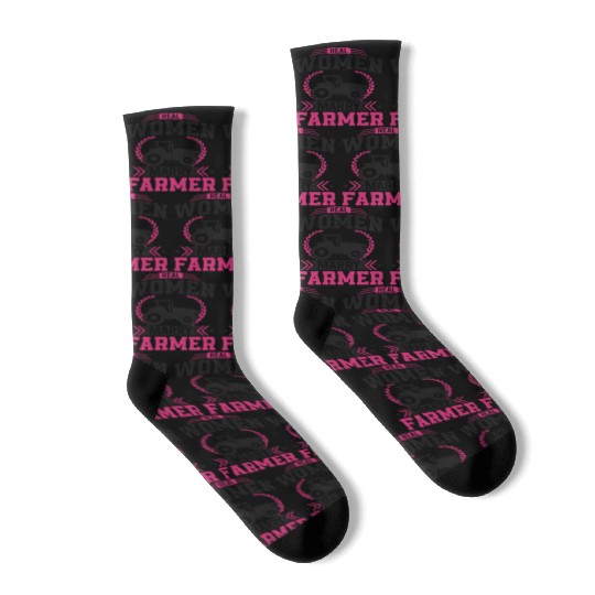 Farming Farmer Husband Wife Socks
