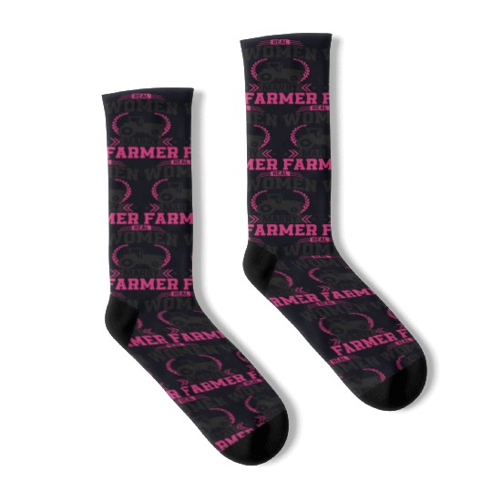 Farming Farmer Husband Wife Socks