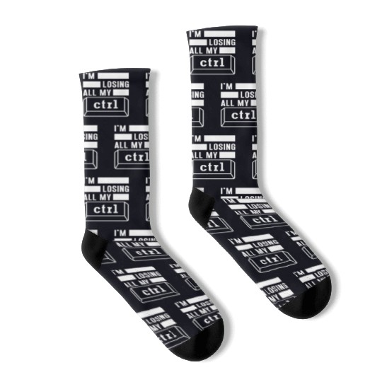 Cyber Security Computer Key Software Engineer Socks
