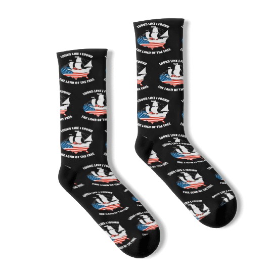 Columbus Day 1492 Socks