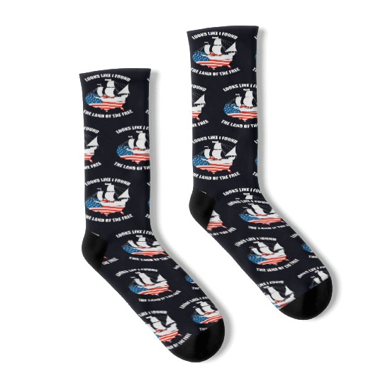 Columbus Day 1492 Socks