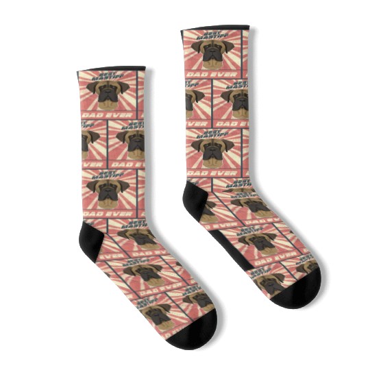 Best Mastiff Dad Ever I Mastiff Lover Socks
