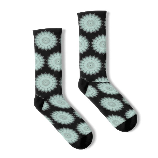 Light Green Cool Sign Socks