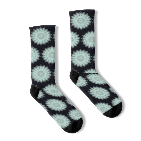 Light Green Cool Sign Socks