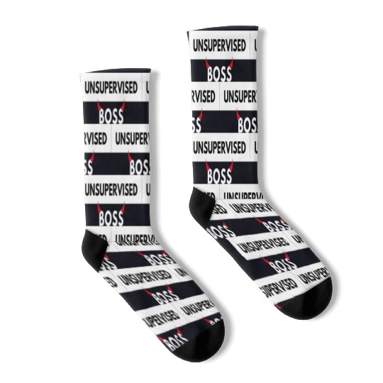 UNSUPERVISED BOSS FUNNY CUTE DESIGN Socks