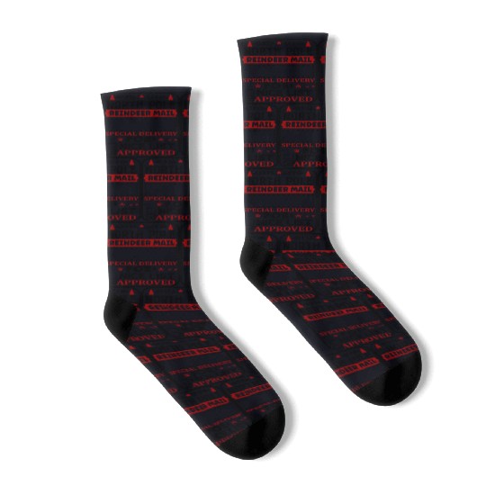 North Pole Reindeer Mail Socks