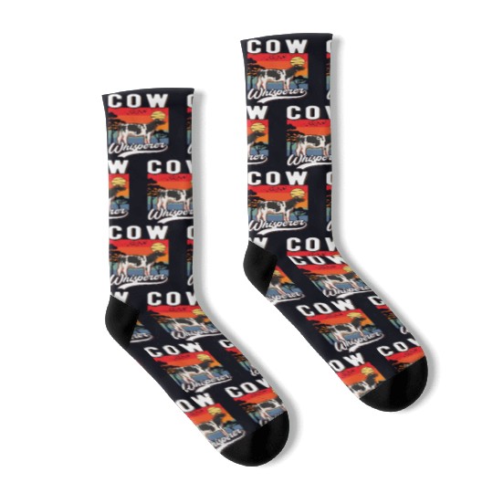 Cow Whisperer Cattle Farmer Socks