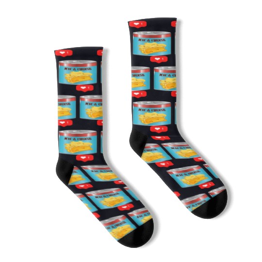 Mac and Cheese lover Socks