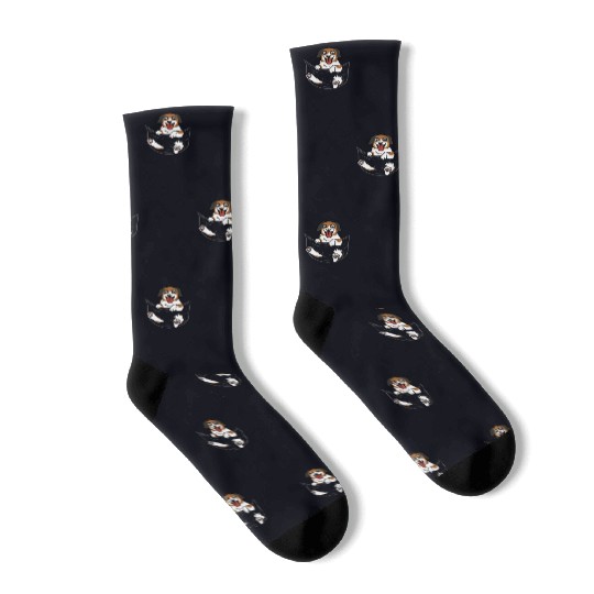 Saint Bernard Pocket Graphic Socks
