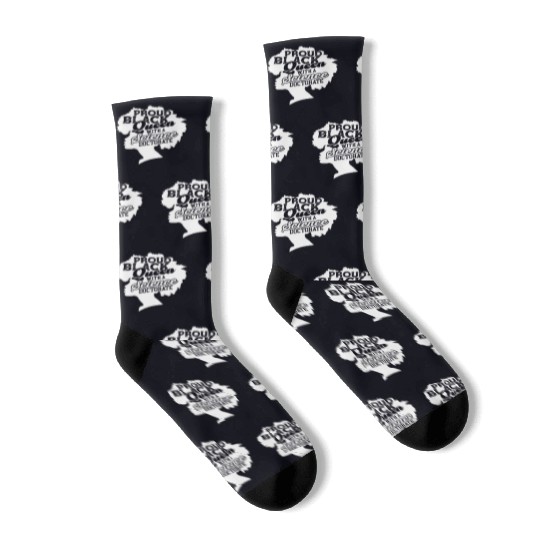 Black Queen With Science Doctorate Phd Socks