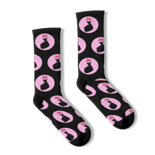 Korean heart symbol - Spread Love Intention Series Socks