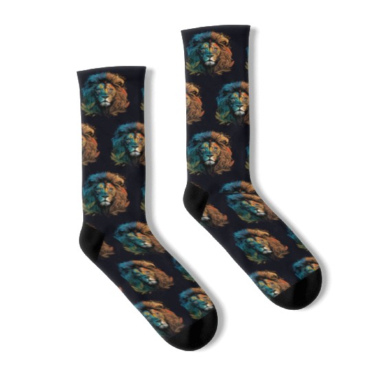 Two Face Lion Socks