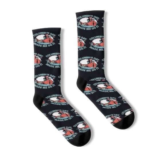 Columbus Day 1492 Socks