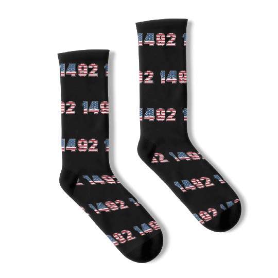Columbus Day 1492 Socks