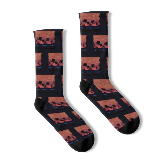 Saint Kitts Caribbean Vacation Souvenir Beach Socks
