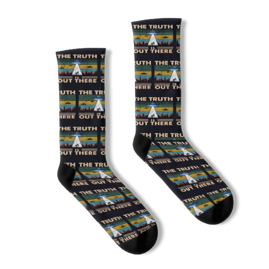 The Truth Is Out There Storm Raid Area 51 Alien Socks